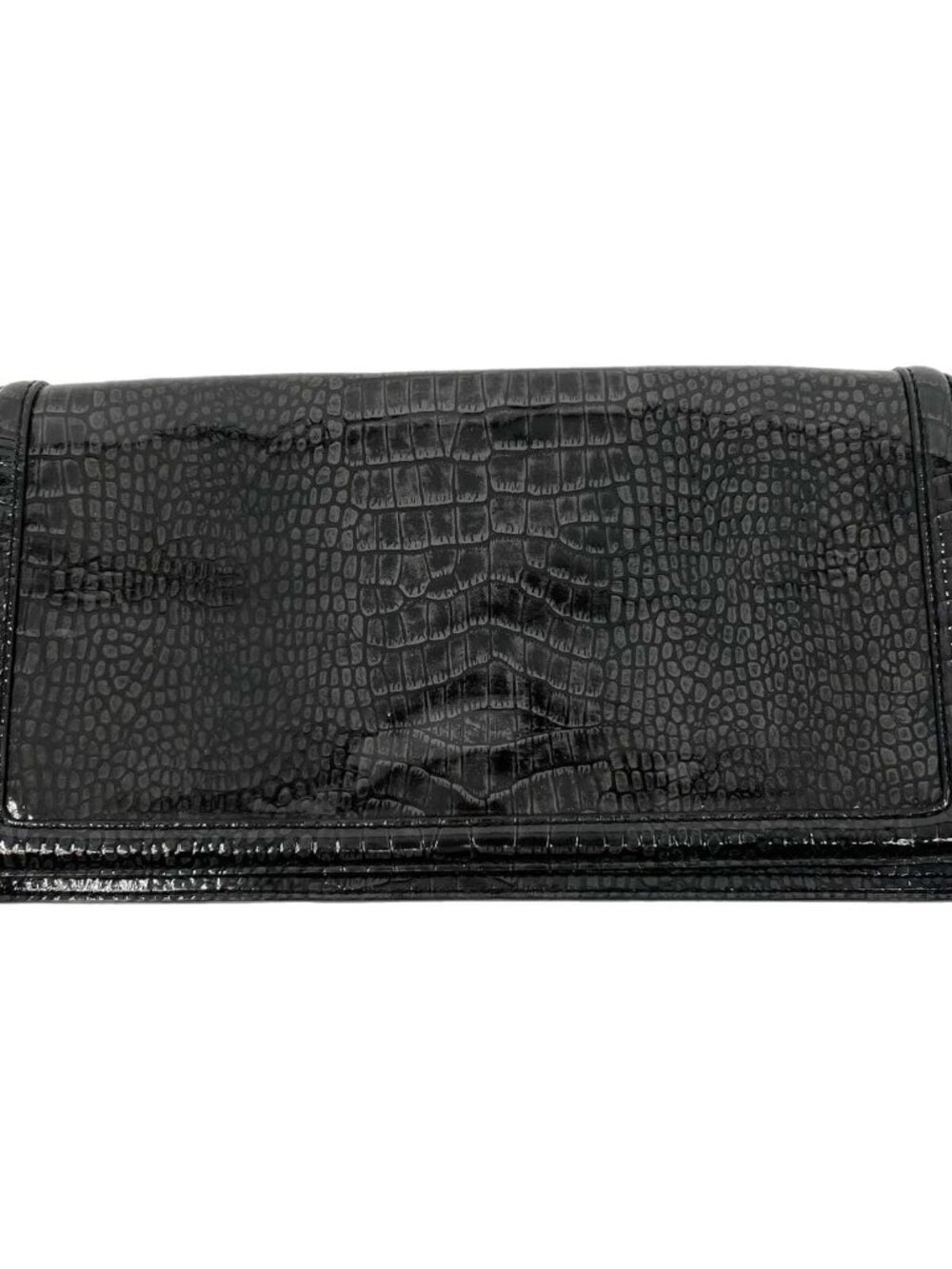 Banana Republic Gray Snakeskin Pattern Clutch | Magnetic Closure